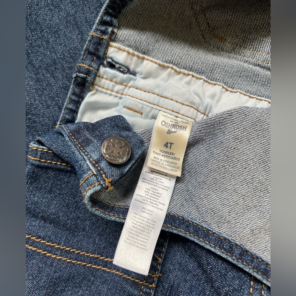 Flannel cuffed overalls - Picture 3 of 3